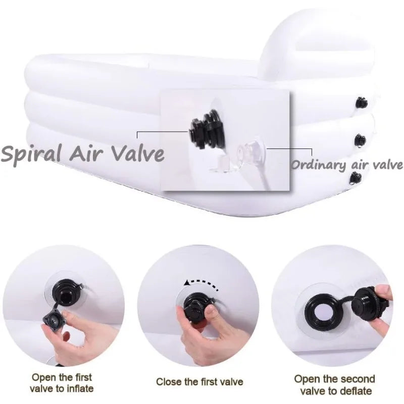 White Durable Soaking Bath Tub