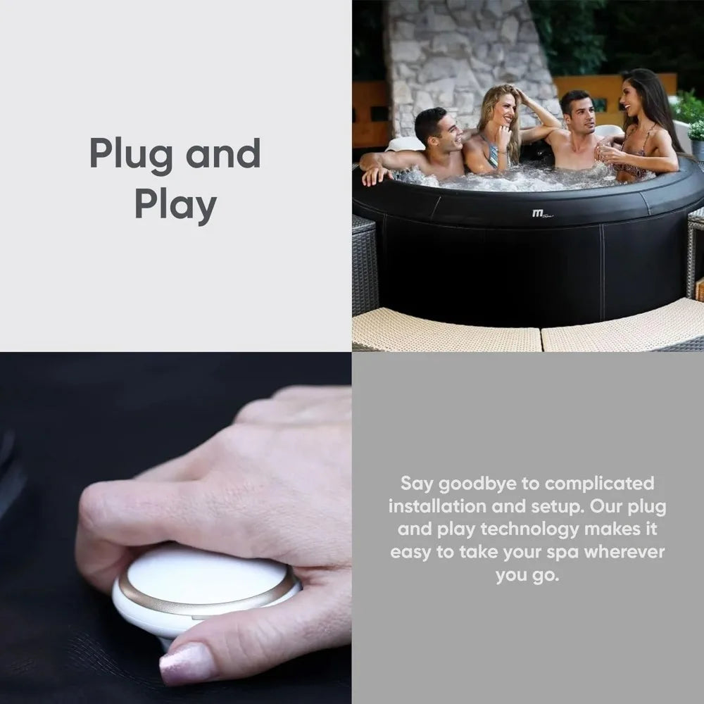 Premium 138 Jet Outdoor Patio Bubble Hot Tub