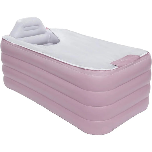 Free-Standing Blow Up Bathtub with Electric Air Pump