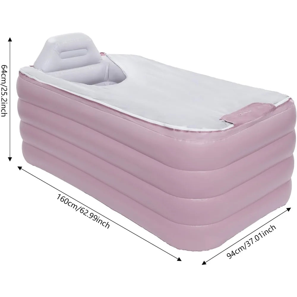 Free-Standing Blow Up Bathtub with Electric Air Pump