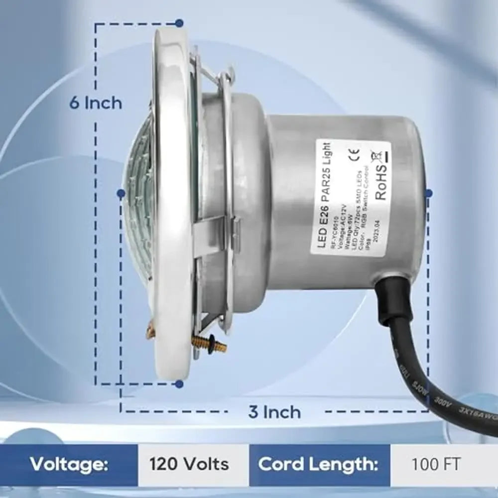 6" LED Color Changing Pool Lights