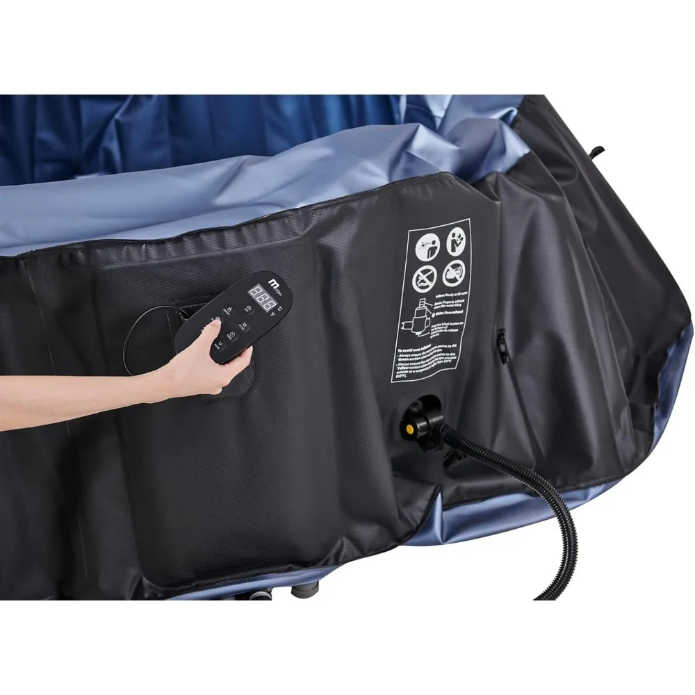 Round Inflatable Bubble Massage Hot Tub